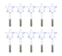 amangul Bâtons lumineux pour concert enfants LED clignotant bâton cinq branches étoile lumineuse baguette de fée bâton lumineux fournitures de fête bâtons lumineux