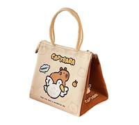 amangul Boîte à déjeuner portable Capybara de dessin animé - Joli sac isotherme isotherme pour le travail, les pique-niques, les glacières portables - Jolie boîte à dessin animé Capybara