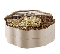 amangul Boîte de rangement à 5 compartiments pour fruits secs avec couvercle pour usage domestique