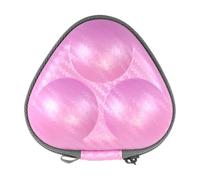 amangul Boîte De Tennis Table Étanche Conteneur Exquis 3 Étuis Rigides Rangement pour Ping-Pong Accessoires