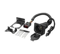 amangul Câblage De Remorquage À 10 Broches 4+7 Lames avec Capuchons Anti-poussière Connecteur Pré-assemblé Aucune Coupe Requise Harnais De Remorquage Compatible avec Les Camions