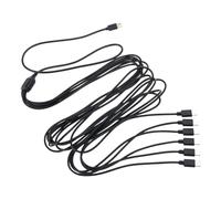 amangul Câble De Chargement USB C 1 À 6 Adaptateur Type À Séparateur Portable Pour Téléphone Portable Et Tablette Chargeur Mâle C 0.5m/1.5m