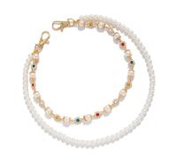 amangul Chaîne de ceinture tendance avec perles et fleurs pour homme et femme - Design élégant qui améliore la polyvalence et le charme de la tenue