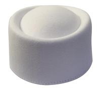 amangul Chapeau boîte à chapeau, chapeau haut-de-forme, bibi, base de chapellerie pour femme, vêtements décontractés, Fedoras occidentaux, vêtements pour hôtesses, blanc, XL-4XL