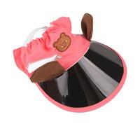 amangul Chapeau de soleil à large bord pour animal domestique pour chiens, chats, lapins, cochons d'Inde, tissu léger et respirant (comme indiqué, taille M)