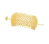 amangul Chignon ajouré élégant en filigrane sculpté pour femme et fille pour coiffe ethnique thaïlandaise (doré A)