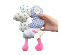 amangul Chouchou à cheveux élastique créatif à motif floral pour femmes et filles, accessoires de mode pour filles et filles, support pour queue de cheval (pois bleus)