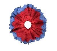amangul Chouchous esthétiques en dentelle double couche en dentelle pour fête de mariage - Élastiques à cheveux pour diverses tenues