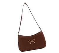 amangul Élégant sac à main à bandoulière en cuir PU pratique pour les trajets quotidiens et les événements sociaux Petit sac, marron, One Size