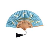 amangul Éventail De Conception De Grues Classiques Pliant À La Main en Bambou Offrant Élégance Et Polyvalence pour Diverses Occasions Éventail Esthétique Traditionnel