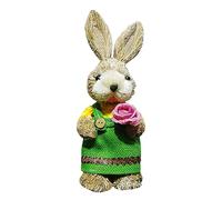 amangul Figurine en paille rurale - Décoration de fête - 25 cm - Kit de fournitures de Pâques