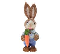 amangul Figurine en paille rurale - Décoration de fête - 25 cm - Kit de fournitures de Pâques