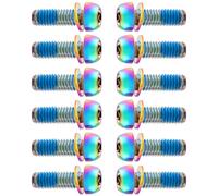 amangul Jeu De Boulons Tige Vélo Route 12 Pièces avec Rondelle Vis Fixation du Bras Manivelle Et Étrier Frein Remplacement Vis Montantes Tige Vélo Route