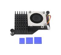amangul Kit de refroidissement actif pour RPi 5 - Dissipateurs thermiques en aluminium - Contrôle logiciel - Avec ventilateur à vitesse rapide - Dissipateurs thermiques et ventilateur