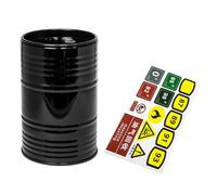 amangul Kits Modifiés De Voiture Télécommandée Simulation De Bidon D'huile Décoration pour Chenilles 1/8 1/10 Barils Réalistes Accessoire De Voiture Boîte en Métal