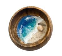 amangul Le monde de la mer dans les bols fait à la main - Bols océans coquillages, étoiles de mer, tortues - Décoration d'intérieur pour enfants (coquillage)