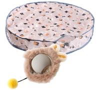 amangul Les Chats Jouent des Tapis avec Une Balle Teaser Jouent De Manière Interactive Automatique Drôle pour L'enrichissement Physique Et Mental Stimulation Mentale