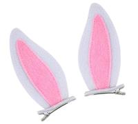 amangul Lot de 2 pinces à cheveux en feutre pour femmes et filles - Légères et antidérapantes - Accessoires à cheveux de dessin animé pour un usage quotidien (blanc)