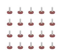 amangul Lot de 20 patins de meubles silencieux sans bruit à hauteur réglable - Ne rayent pas - Faciles à utiliser - Pour canapé, table, chaise, pieds de nivellement silencieux