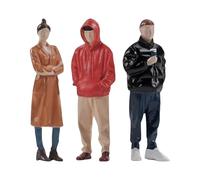 amangul Lot De 3 Figurines en Résine Stuesy À L'échelle 1/32 Décoration De La Maison pour Créer des Dioramas Miniatures Réalistes Mondes Figurines De Collection À Usage Quotidien