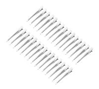 amangul Lot de 30 barrettes à cheveux argentées en forme de bec de canard pour femmes et filles (grande)
