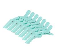 amangul Lot de 7 pinces à cheveux neutres à double charnière pour femme, coiffure professionnelle (vert clair)