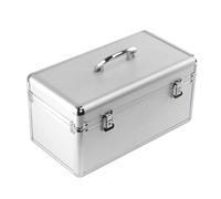 amangul Mallette de protection pour disques durs 3,5" 10 baies avec disques externes en mousse - Boîte de rangement en aluminium