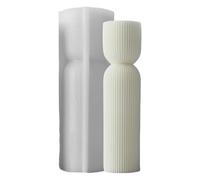amangul Moule flexible en silicone en forme de pilier rayé pour fabrication d'aromathérapie, décoration faite à la main (5105)
