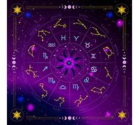 amangul Nappe de divination en forme de pendule de forme carrée - Tapis de jeu de société - Runes - Nappe métaphysique