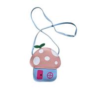 amangul Petit sac élégant sur le thème des champignons pour filles, sac à main à bandoulière tendance en cuir PU avec fermeture éclair sécurisée, sac à bandoulière mignon en forme de champignon, b