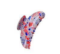 amangul Pince à cheveux carrée pour femme style campagnard - Coiffe créative pour queue de cheval - Style quotidien (lune)