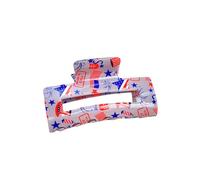 amangul Pince à cheveux carrée pour femme style campagnard Coiffe créative pour queue de cheval Style quotidien (rectangle)