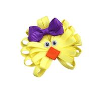 amangul Pince à cheveux en tissu poulet/lapins de Pâques pour enfants et adolescents avec nœuds pour ajouter une touche festive à divers Ou(17)