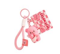 amangul Porte-clés amusant ours beurre porte-clés Noël fête d'anniversaire jouet fourniture jouet