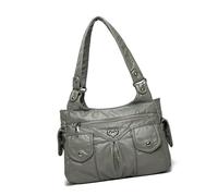 amangul Sac à bandoulière créatif pour femme en cuir PU avec rivets cloutés et plusieurs compartiments tendance Sac étudiant