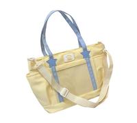 amangul Sac à bandoulière en nylon avec grande capacité pour les trajets quotidiens, les voyages ou le shopping, bandoulière réglable en nylon, jaune, One Size