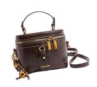 amangul Sac à bandoulière tendance rétro pour femme - Sac à main de voyage - Messagers de maquillage pour tous les jours - Bandoulière assortie pour femme - Sac à main élégant, café, One Size