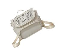 amangul Sac à bandoulière transparent avec sangle réglable pour un usage quotidien décontracté et pour offrir, blanc, Taille unique