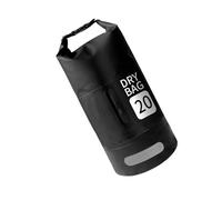 amangul Sac étanche de 20 L avec bandoulière réglable pour natation, rafting, plongée, Noir