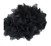 amangul Serre-tête à breloques en forme de fleur pour diverses tenues, festival de musique, festival sur le thème du printemps (noir)