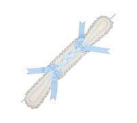 amangul Serre-tête avec oreilles de lapin - Accessoire pour cheveux avec nœud - Pour déguisement de fête - Blanc et bleu