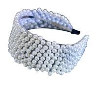 amangul Serre-tête élégant avec fausses perles et strass pour filles pour mariages et fêtes
