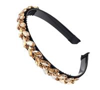 amangul Serre-tête élégant avec strass pour mariée et fille - Accessoire pour cheveux - Décoration de cheveux pour fête de mariage, bal de fin d'année, (champagne)