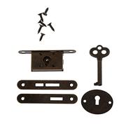 amangul Verrous de tiroir décoratifs en métal antique avec clé pour tiroirs, armoire, boîte à bijoux, armoire (bronze)
