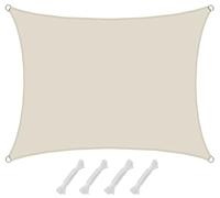 AMANKA 1,5 x 2m Voile d'Ombrage Rectangulaire - 98% UV Protection - Toile d'Ombrage Imperméable Toile Pergola Voiles d'Ombrage Patio Bache d'Ombrage Parasol Toile Imperméable Protege Soleil Terrasse