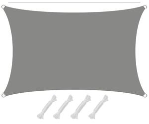 AMANKA 1x2m Voile d'Ombrage Rectangulaire - 98% UV Protection - Toile d'Ombrage Imperméable Toile Pergola Voiles d'Ombrage pour Patio Bache d'Ombrage Parasol Toile Imperméable Protege Soleil Terrasse