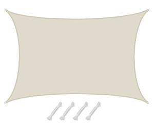 AMANKA 4x6 Voile d'Ombrage Rectangulaire - 98% UV Protection - Toile d'Ombrage Imperméable Toile Pergola Voiles d'Ombrage pour Patio Bache d'Ombrage - Parasol Toile Imperméable Protege Soleil Terrasse