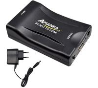 AMANKA Convertisseur Peritel vers HDMI, Adaptateur SCART vers HDMI Compatible 1080P 60HZ HD Vidéo Audio Adaptateur pour Projecteur