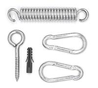 AMANKA Fixation pour Hamac XXL vis de Montage/Ressort/Carabine
