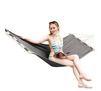 AMANKA Hammock Toile avec Barre - 190x80cm Extérieur - Balancelle Adulte Jusqu'à 100kg - 1 Personne